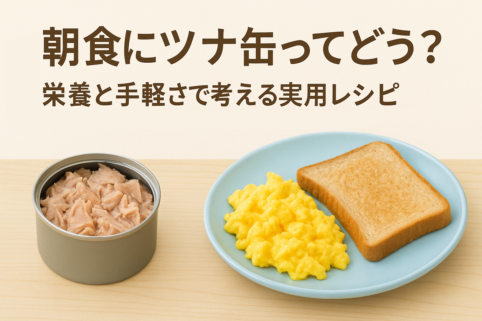 朝食にツナ缶ってどう？栄養と手軽さで考える実用レシピ